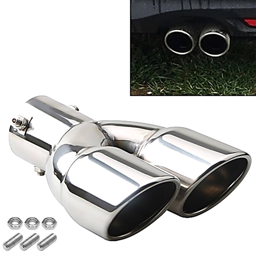 Amazon | MIMIA マフラーカッター 2本出し 車用 マフラー テイル